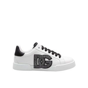 Dolce & Gabbana Portofino Light Leather Sneakers With Dg Logo - NWT